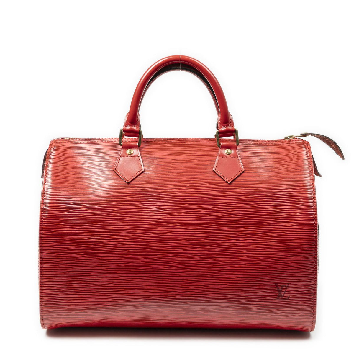 Louis Vuitton Speedy Red Epi Handbag