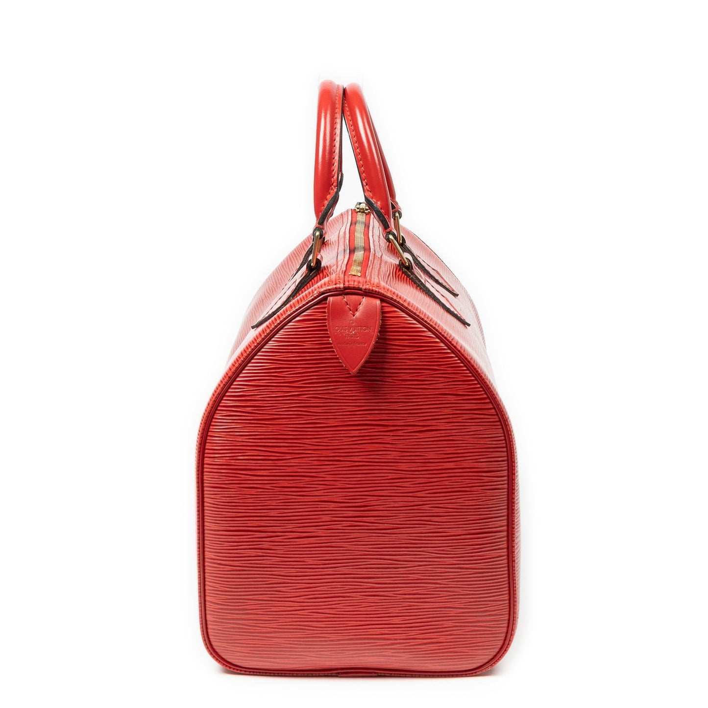 Louis Vuitton Speedy Red Epi Handbag — view 4