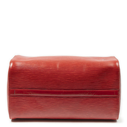 Louis Vuitton Speedy Red Epi Handbag — view 6