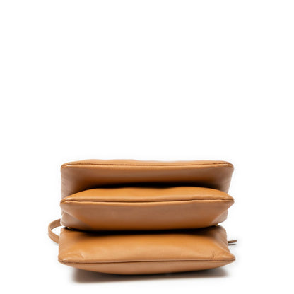 Celine Small Trio Crossbody Tan Calfskin Leather — view 6