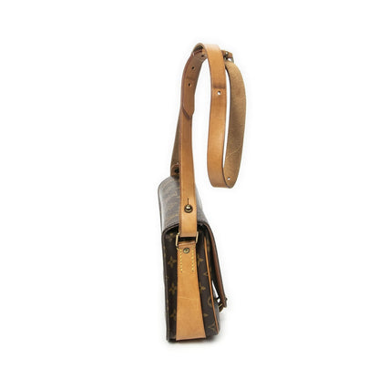 Louis Vuitton Cartouchiere Brown Monogram Canvas Shoulder Bag — view 4