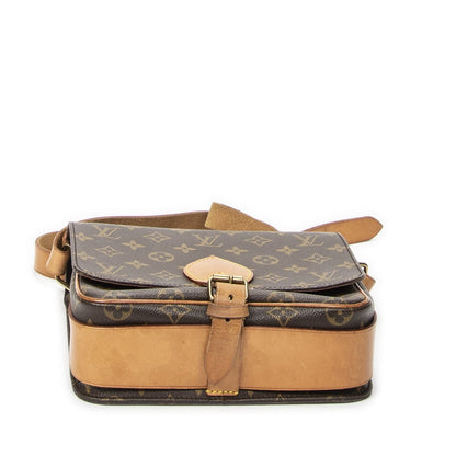 Louis Vuitton Cartouchiere Brown Monogram Canvas Shoulder Bag — view 6