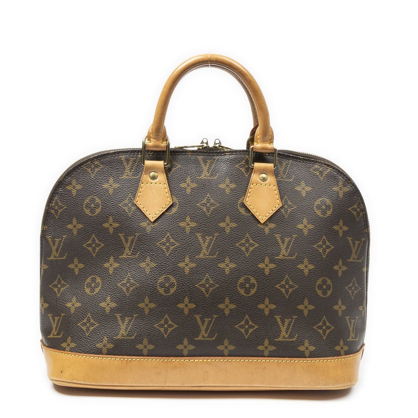 Louis Vuitton Alma Brown Monogram Canvas Handbag — view 5