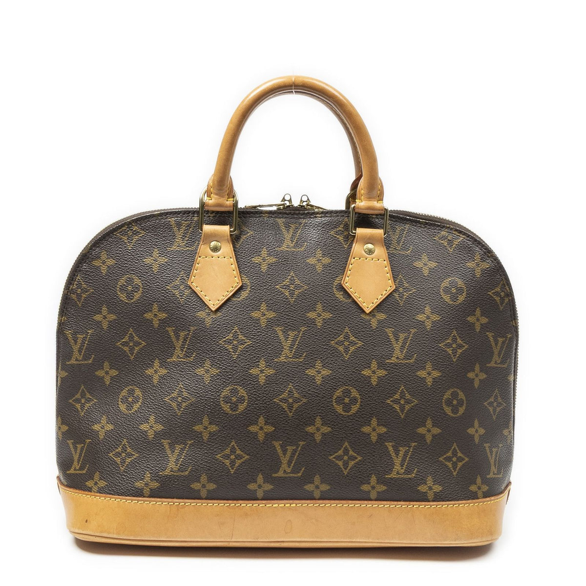 Louis Vuitton Alma Brown Monogram Canvas Handbag — view 5