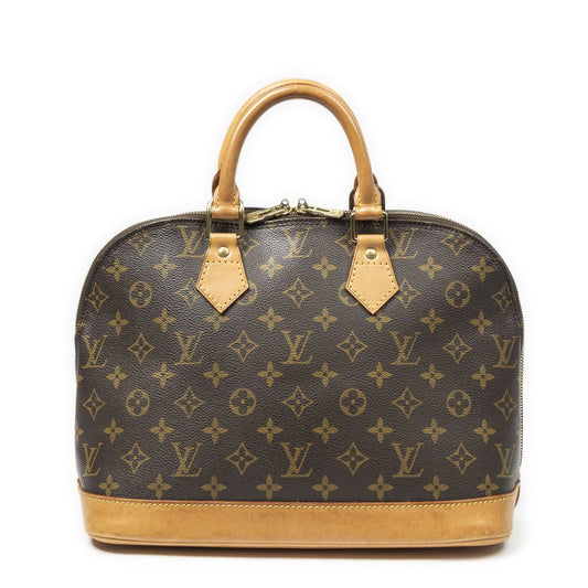 Louis Vuitton Alma Brown Monogram Canvas Handbag