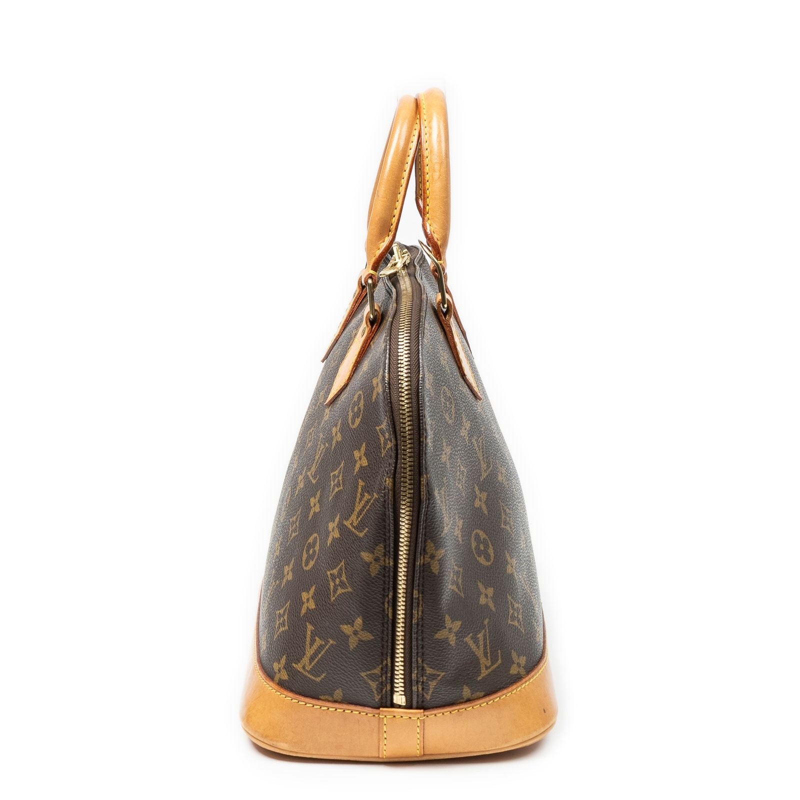 Louis Vuitton Alma Brown Monogram Canvas Handbag — view 3