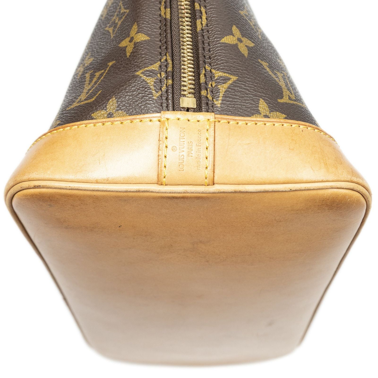 Louis Vuitton Alma Brown Monogram Canvas Handbag — view 8