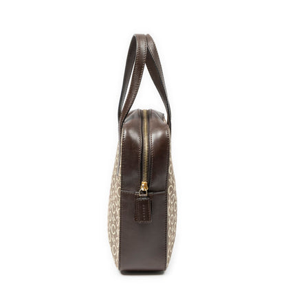 Celine Vintage Mini Handbag Beige Brown C Macadam Canvas — view 4