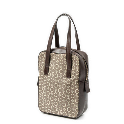 Celine Vintage Mini Handbag Beige Brown C Macadam Canvas — view 2