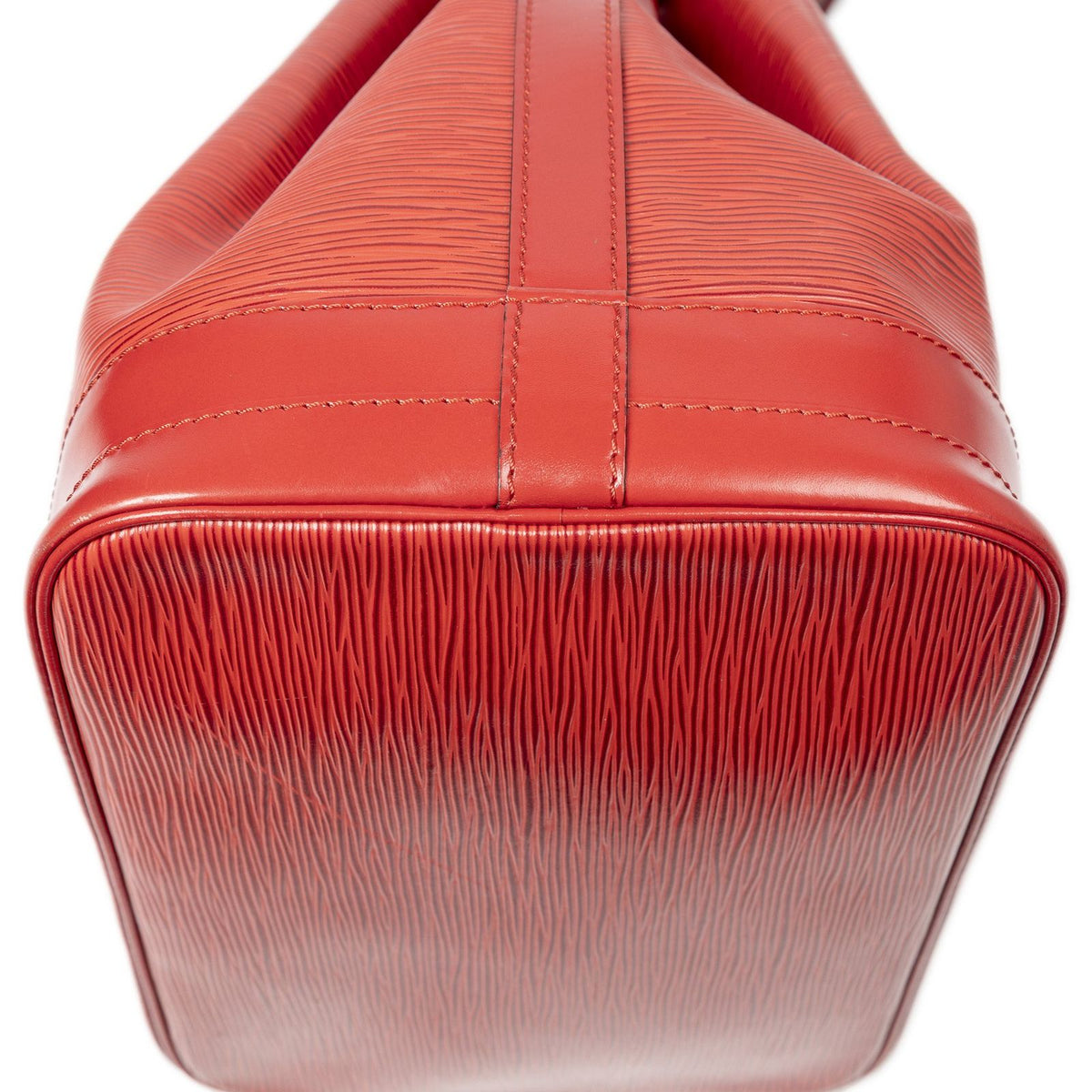 Louis Vuitton Noe Red Epi Bucket Bag — view 7