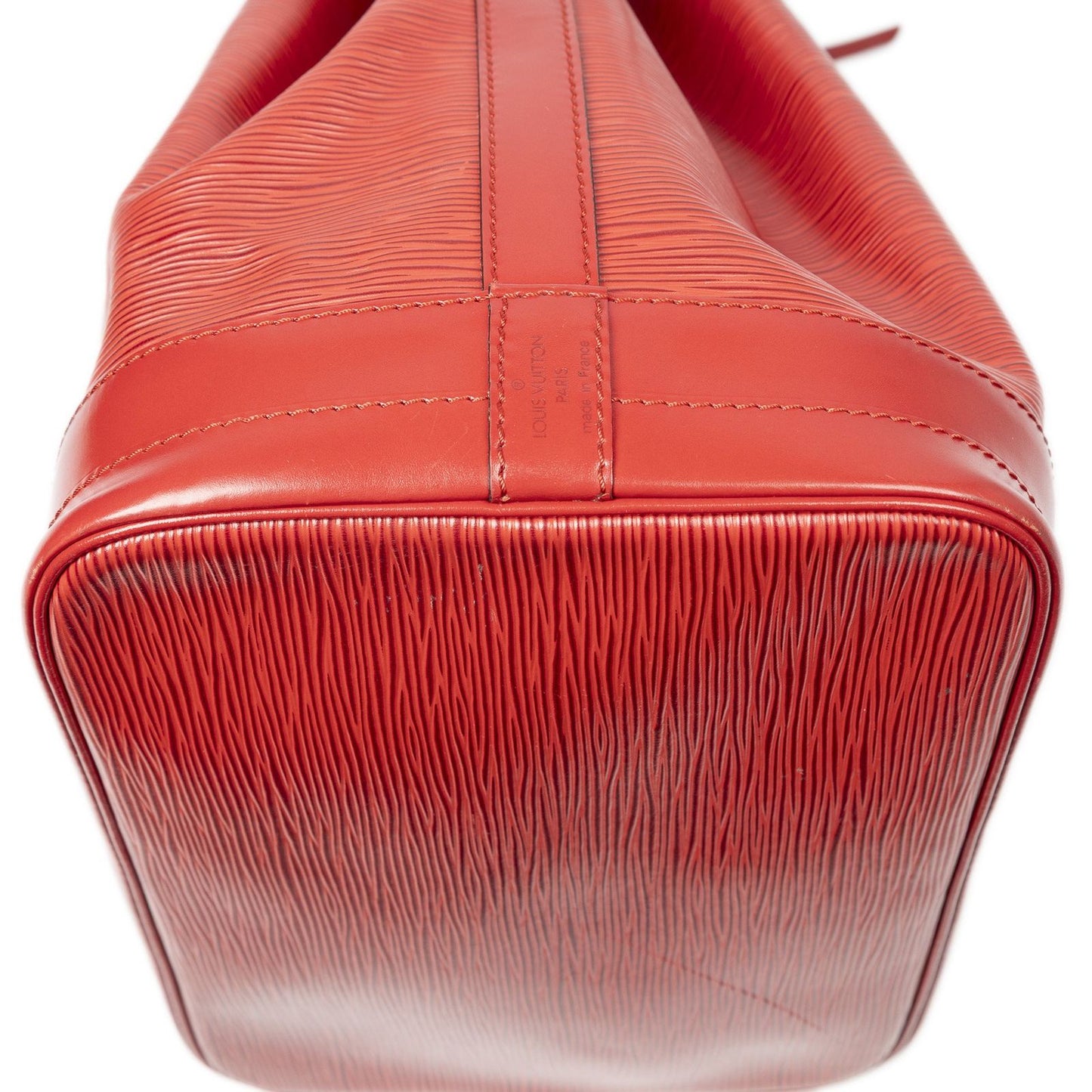 Louis Vuitton Noe Red Epi Bucket Bag — view 8