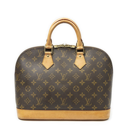 Louis Vuitton Alma Brown Monogram Canvas Handbag — view 5