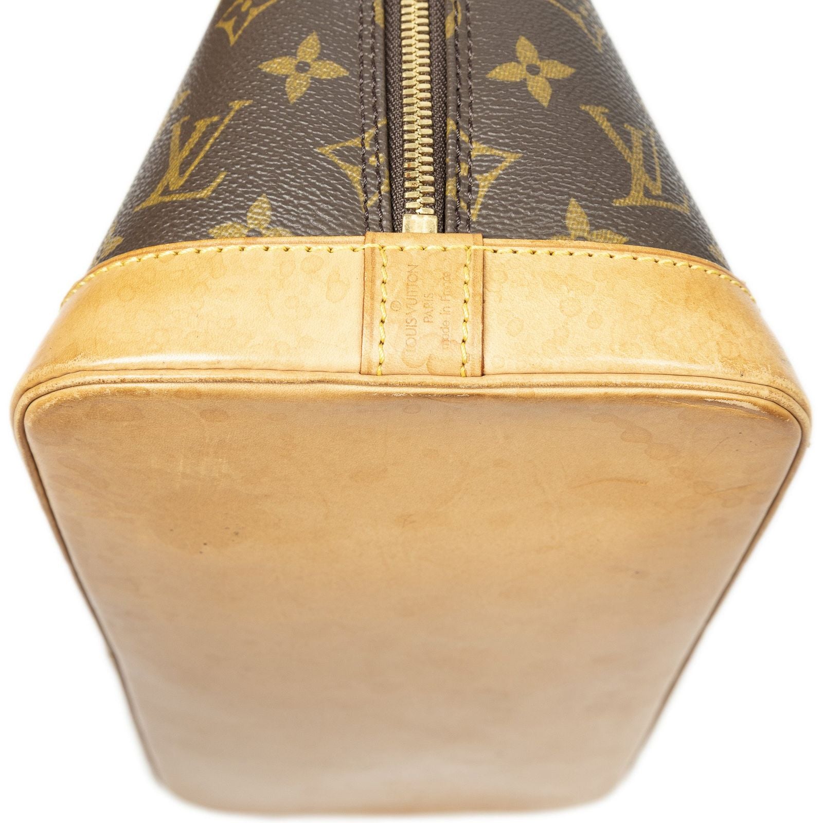 Louis Vuitton Alma Brown Monogram Canvas Handbag — view 8