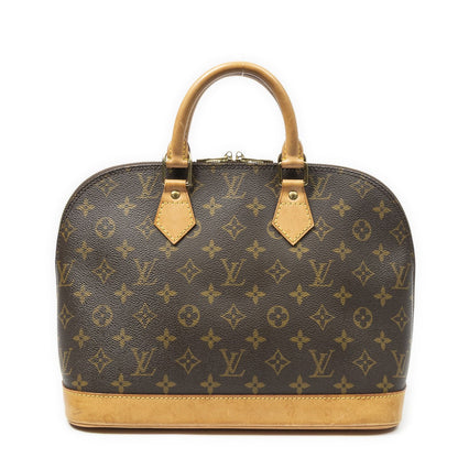 Louis Vuitton Alma Brown Monogram Canvas Handbag