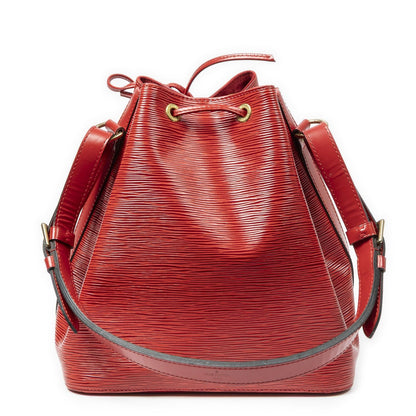 Louis Vuitton Noe Red Epi Bucket Bag — view 5