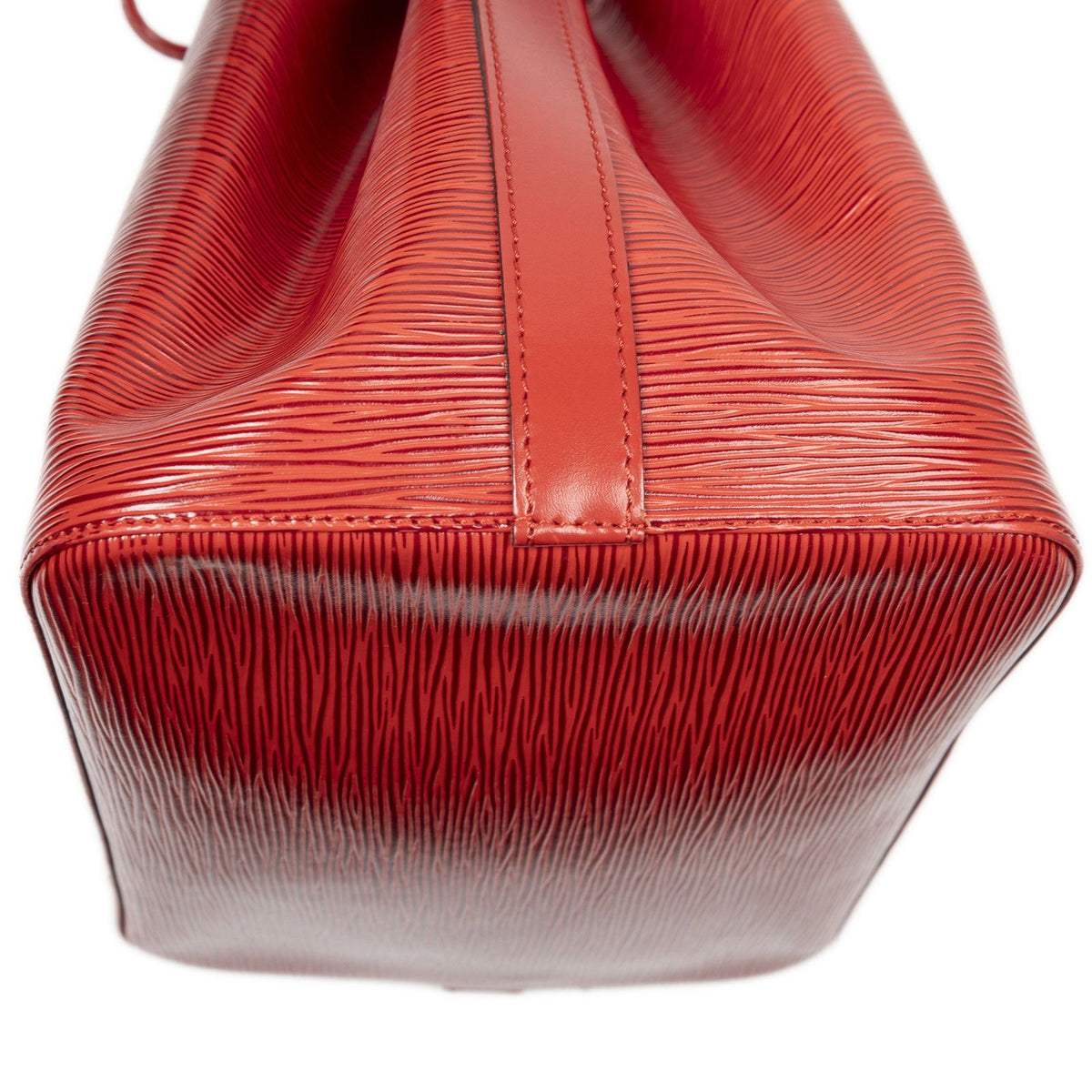 Louis Vuitton Noe Red Epi Bucket Bag — view 7
