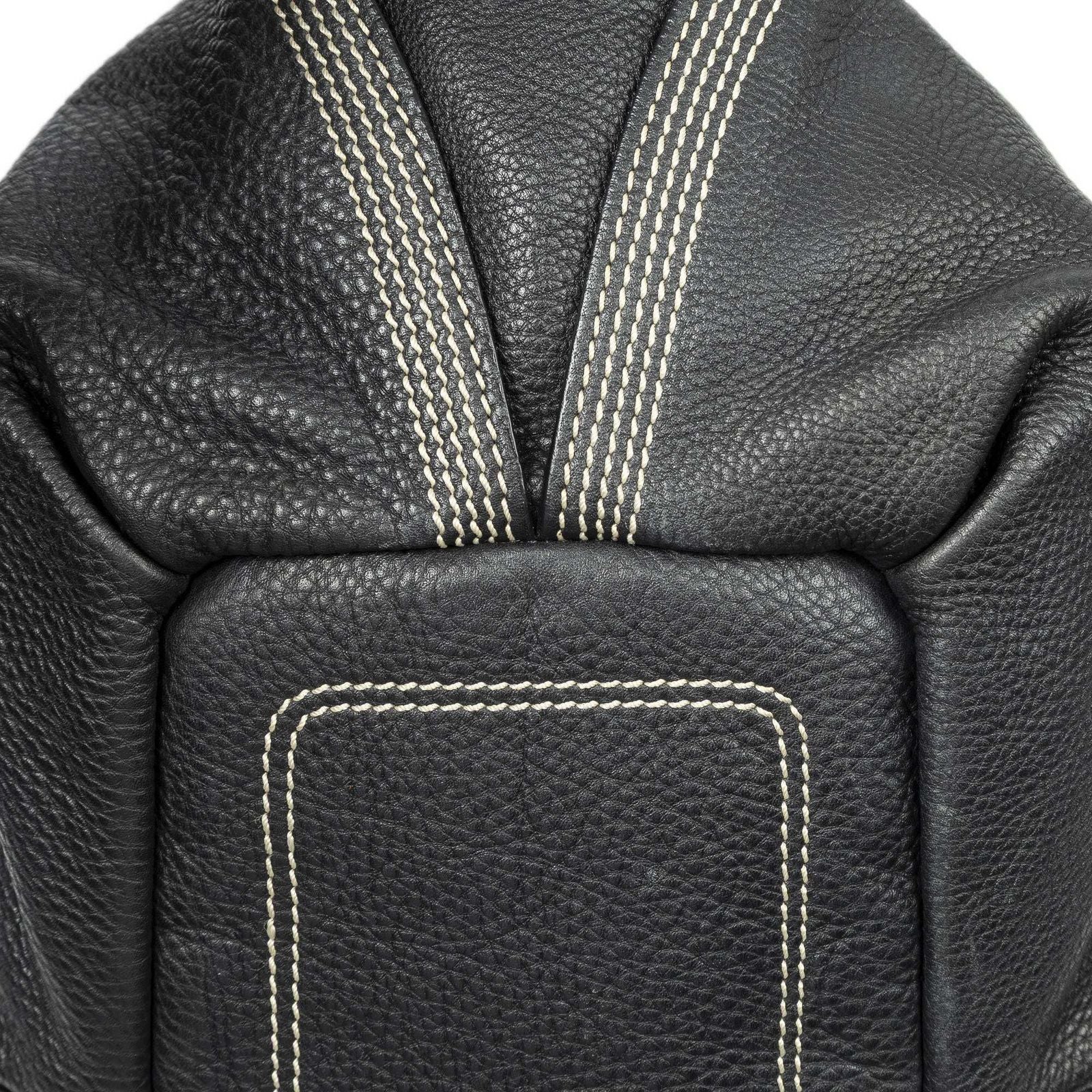 Celine Large Bitter Sweet Black Gray Leather Shoulder Bag — view 8