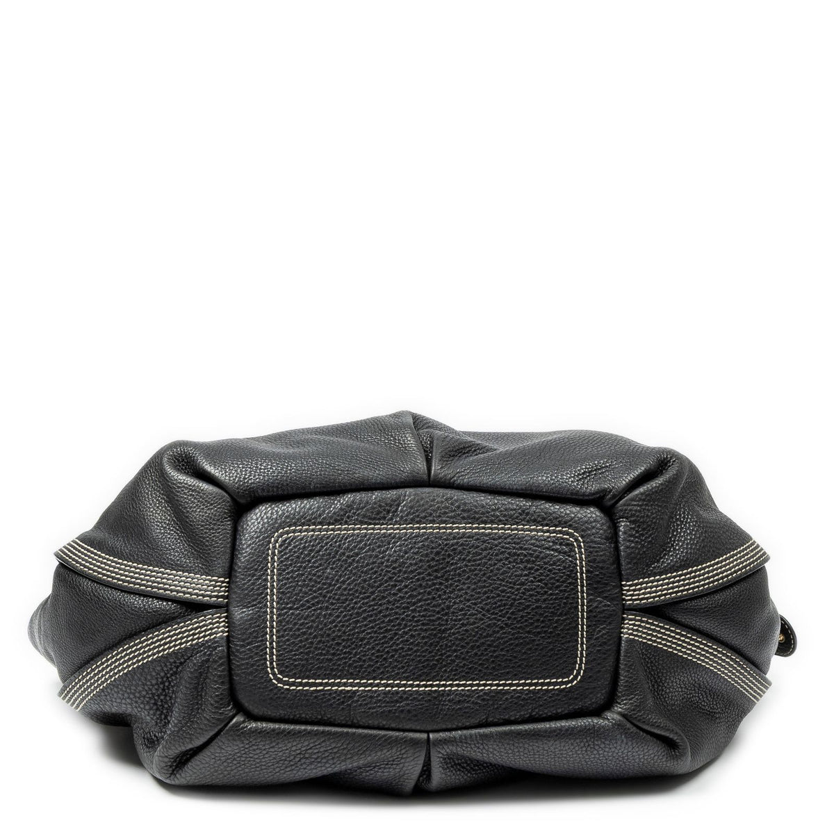 Celine Large Bitter Sweet Black Gray Leather Shoulder Bag — view 6