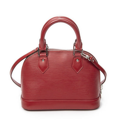 Louis Vuitton Alma Red Epi Handbag