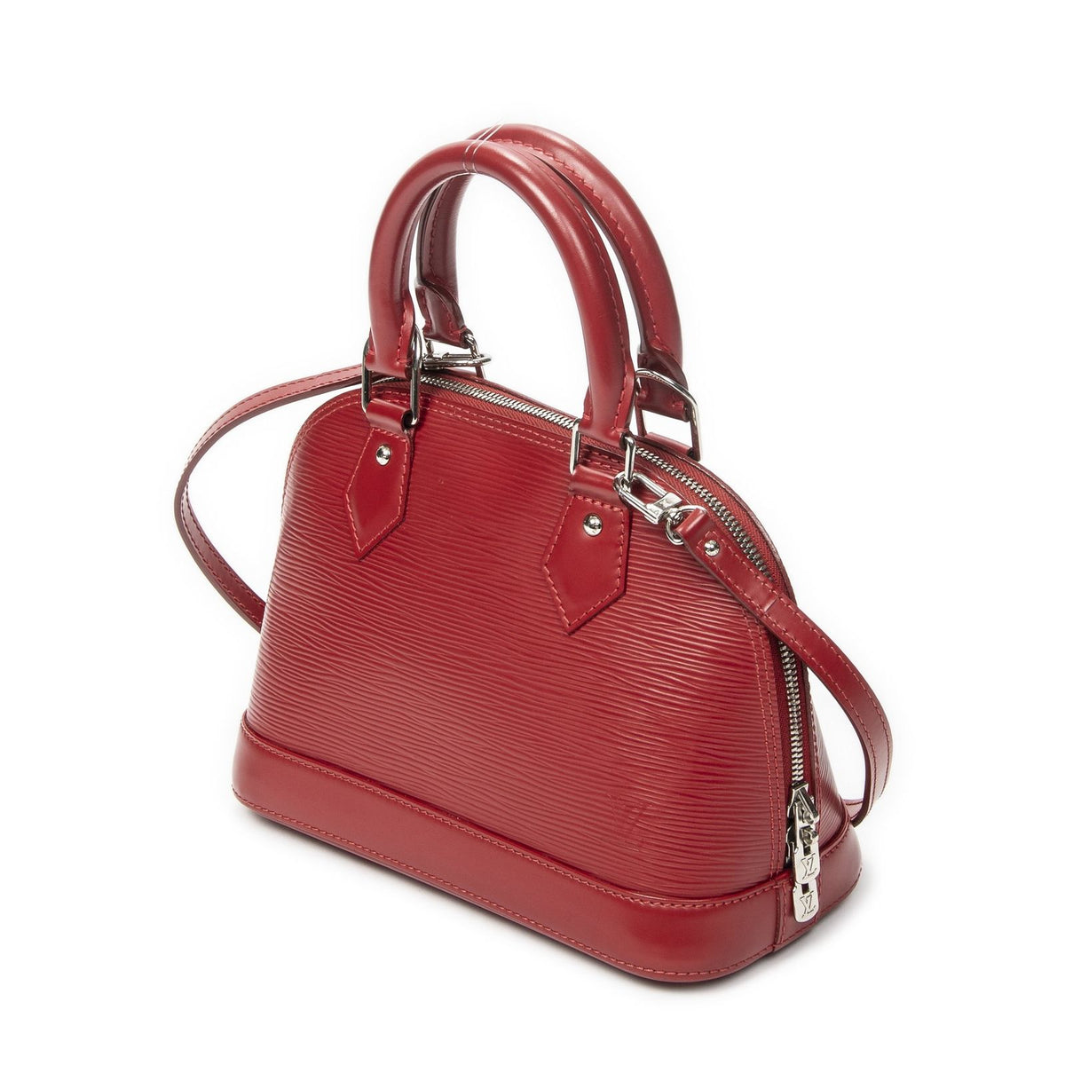Louis Vuitton Alma Red Epi Handbag — view 2