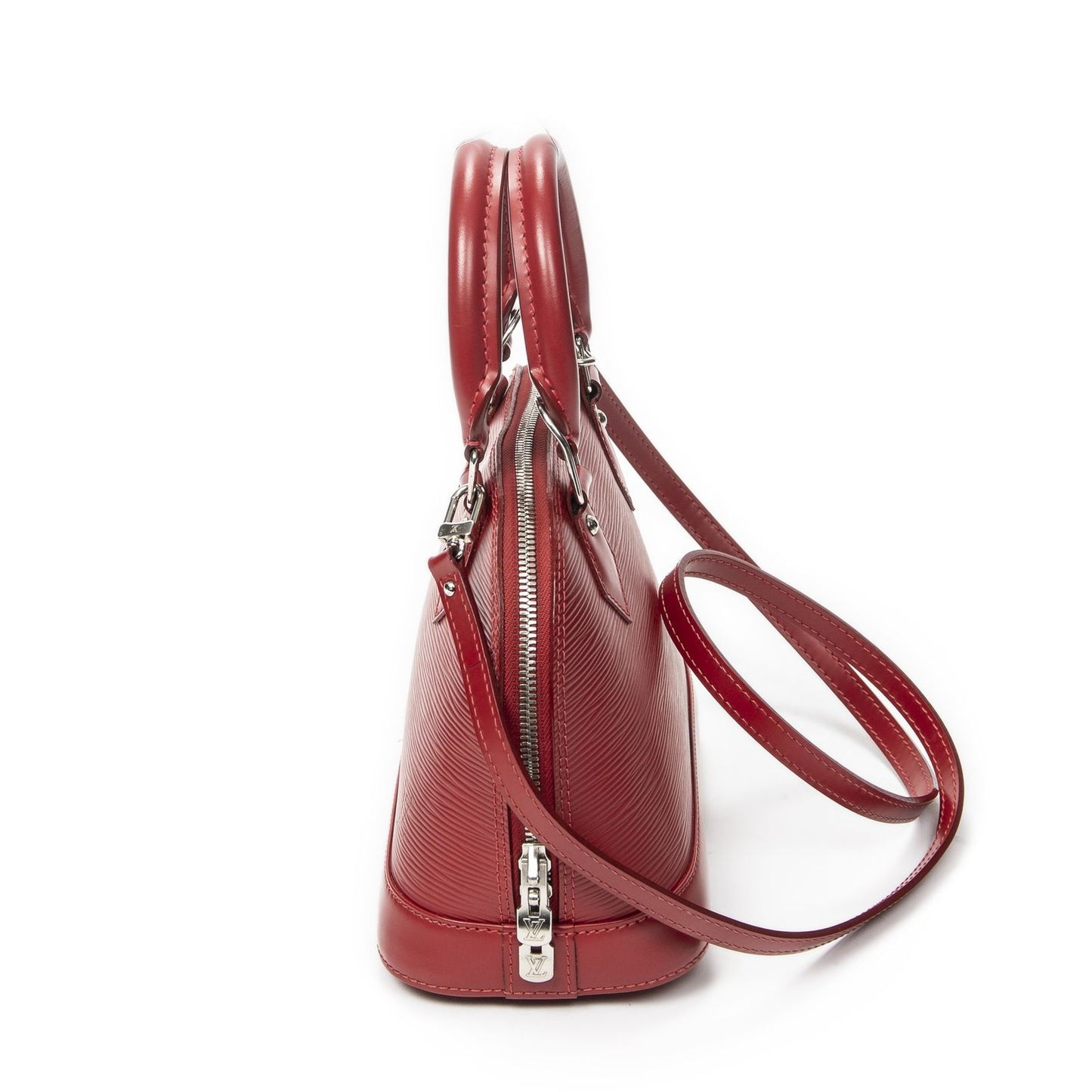 Louis Vuitton Alma Red Epi Handbag — view 3