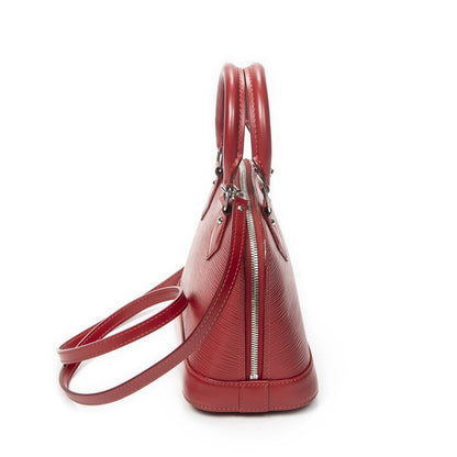 Louis Vuitton Alma Red Epi Handbag — view 4