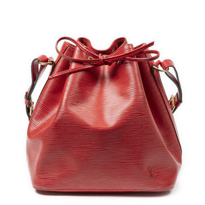 Louis Vuitton Noe Red Epi Bucket Bag