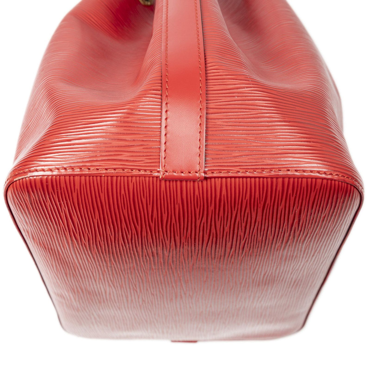 Louis Vuitton Noe Red Epi Bucket Bag — view 7