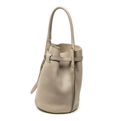 Celine Large Shape Bucket Bag Gray Grain Calfskin Leather — view 2