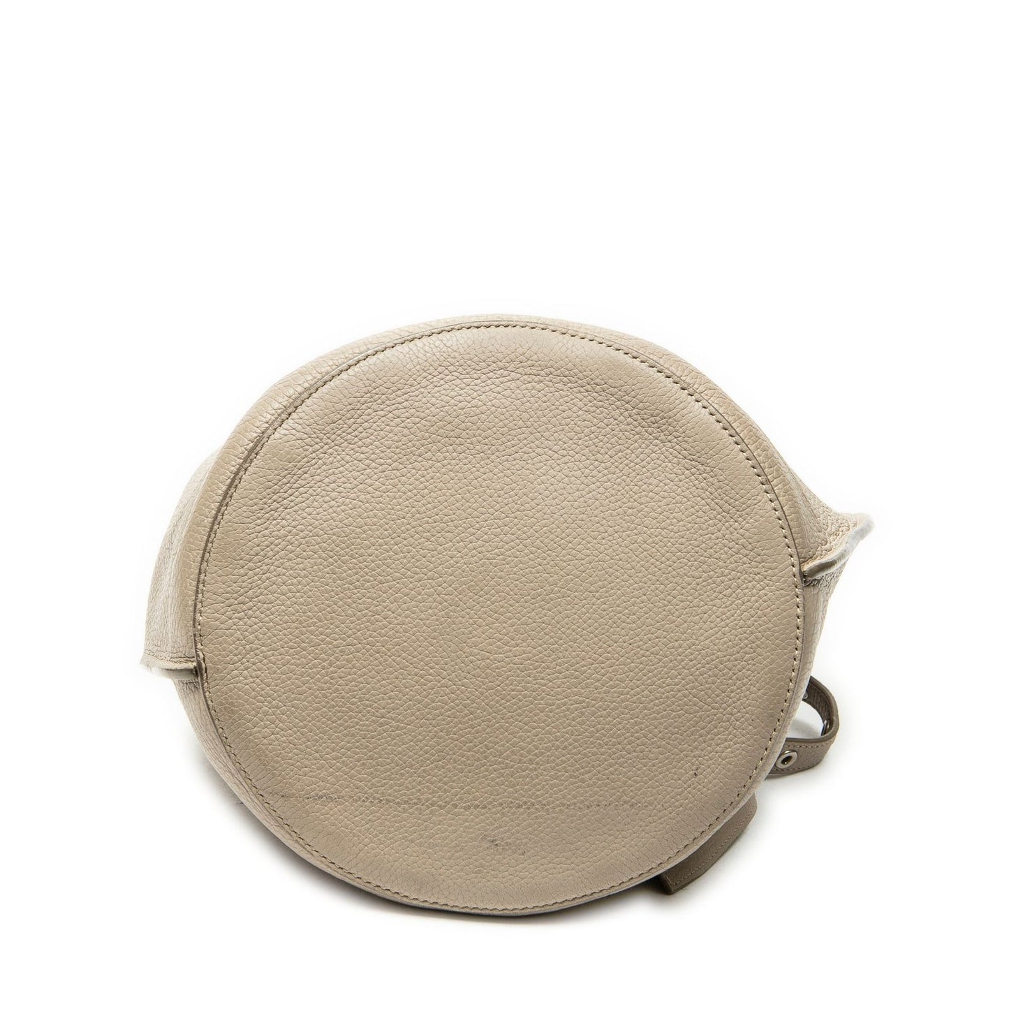 Celine Large Shape Bucket Bag Gray Grain Calfskin Leather — view 6