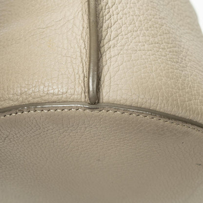Celine Large Shape Bucket Bag Gray Grain Calfskin Leather — view 8