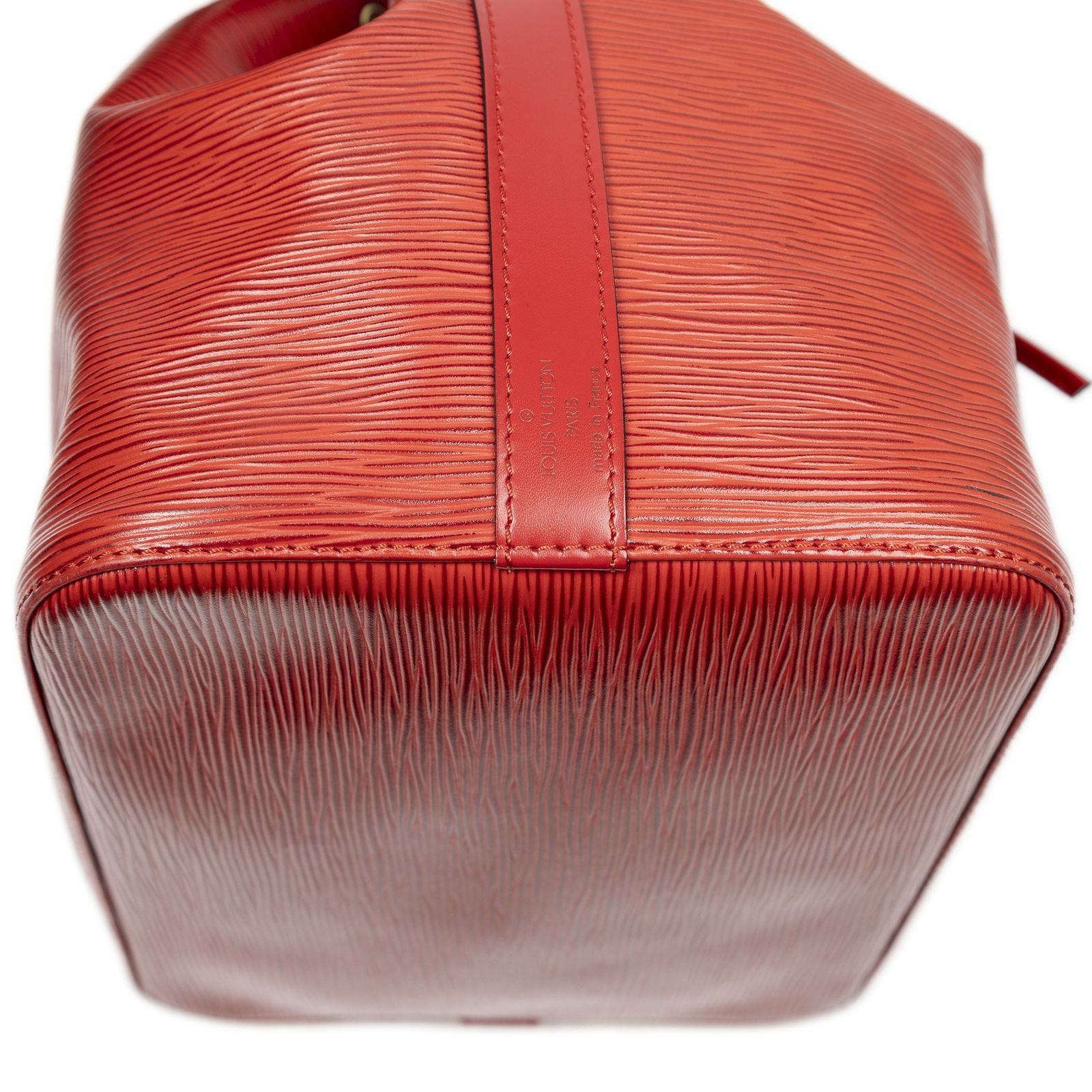 Louis Vuitton Noe Red Epi Bucket Bag — view 8