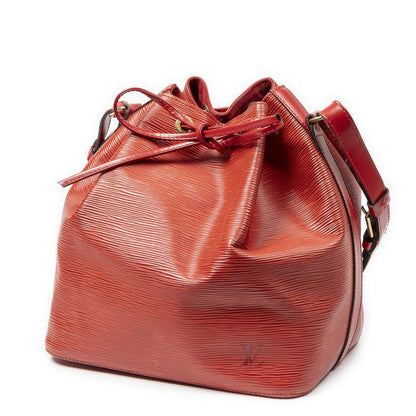 Louis Vuitton Noe Red Epi Bucket Bag — view 2