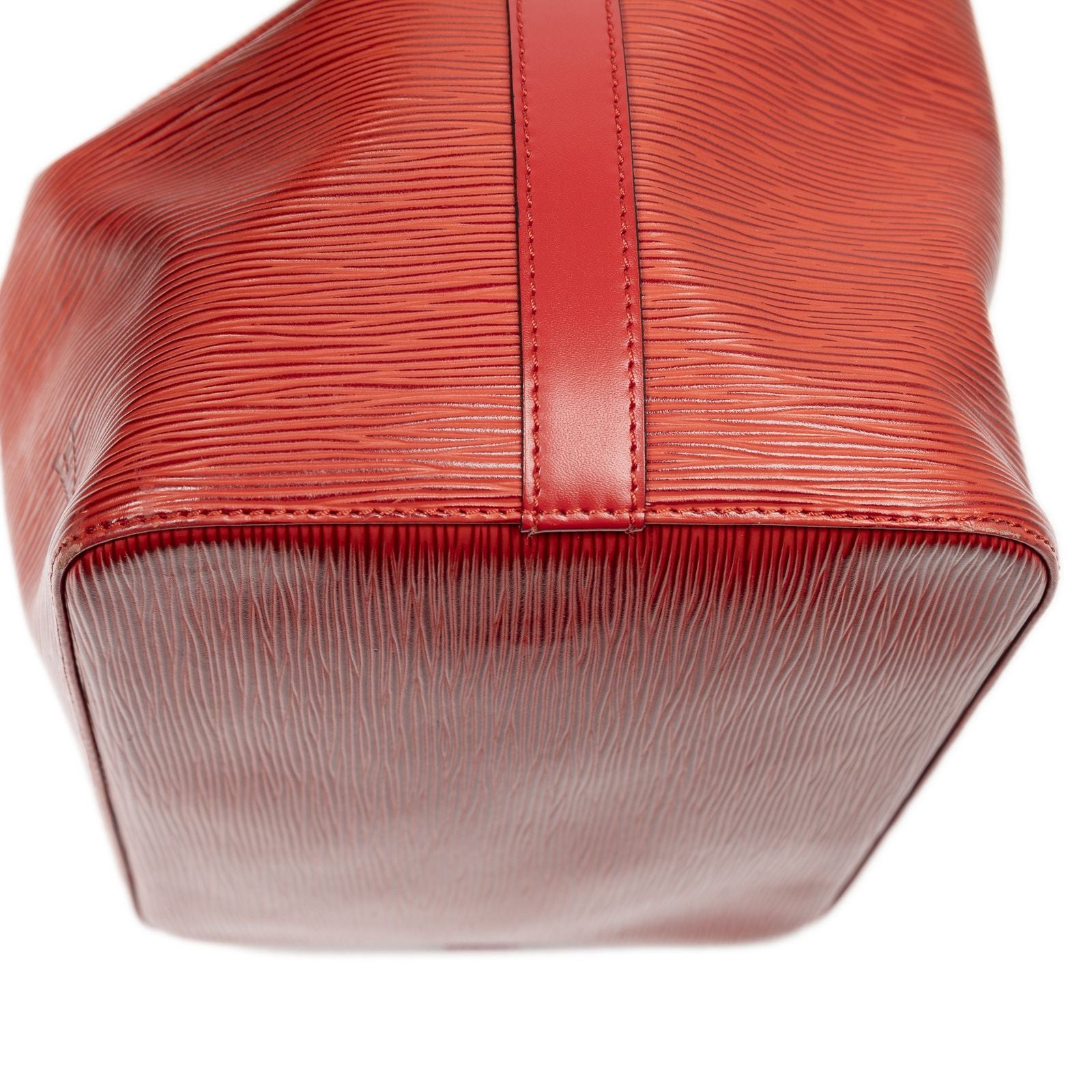 Louis Vuitton Noe Red Epi Bucket Bag — view 7