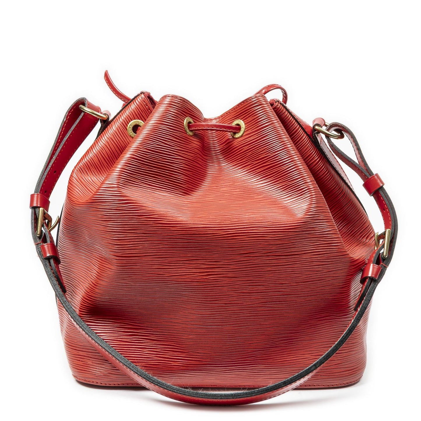 Louis Vuitton Noe Red Epi Bucket Bag — view 5