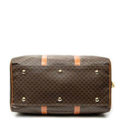 Celine Medium Travel Boston Brown Macadam Canvas Handbag — view 6