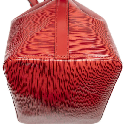 Louis Vuitton Noe Red Epi Bucket Bag — view 7