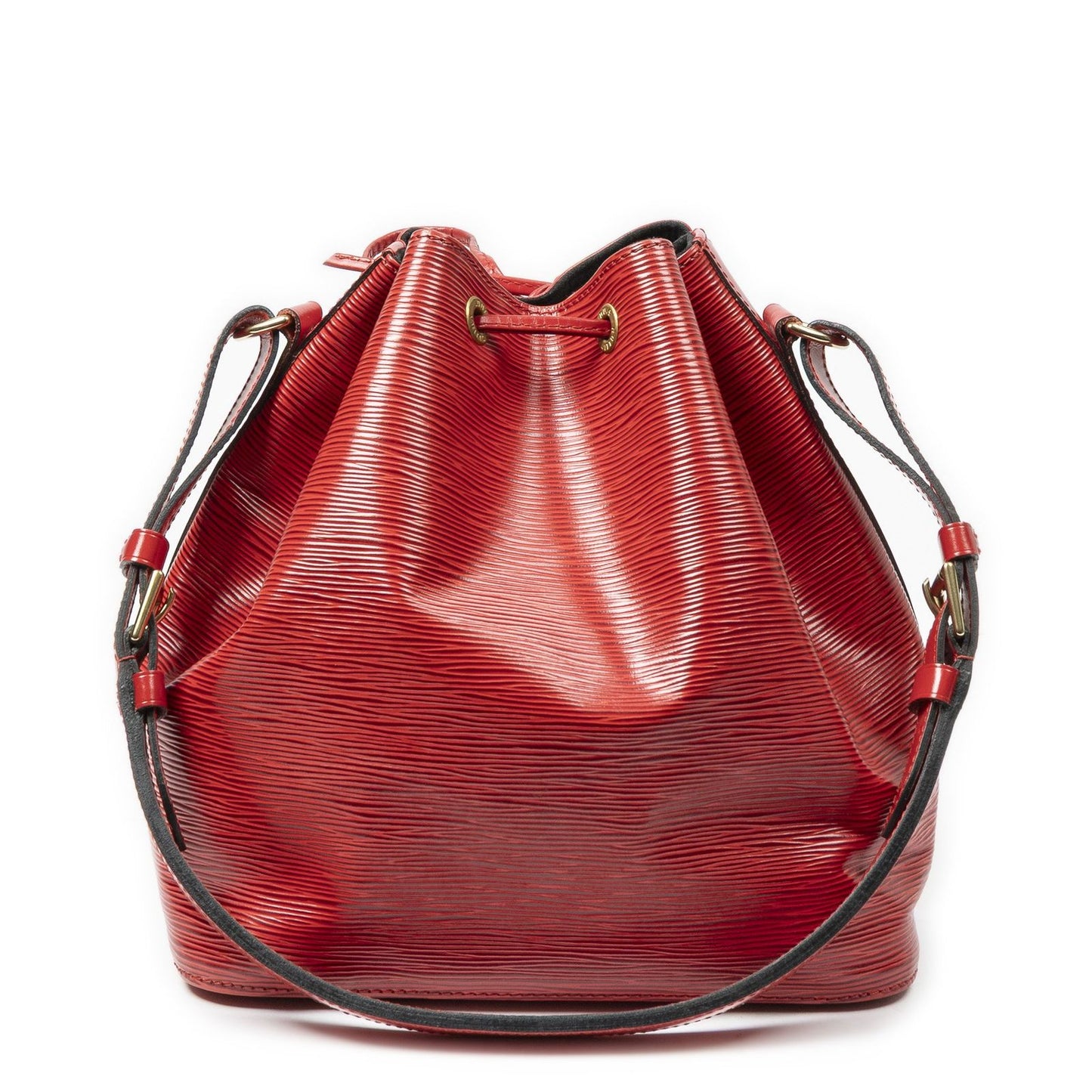 Louis Vuitton Noe Red Epi Bucket Bag — view 5