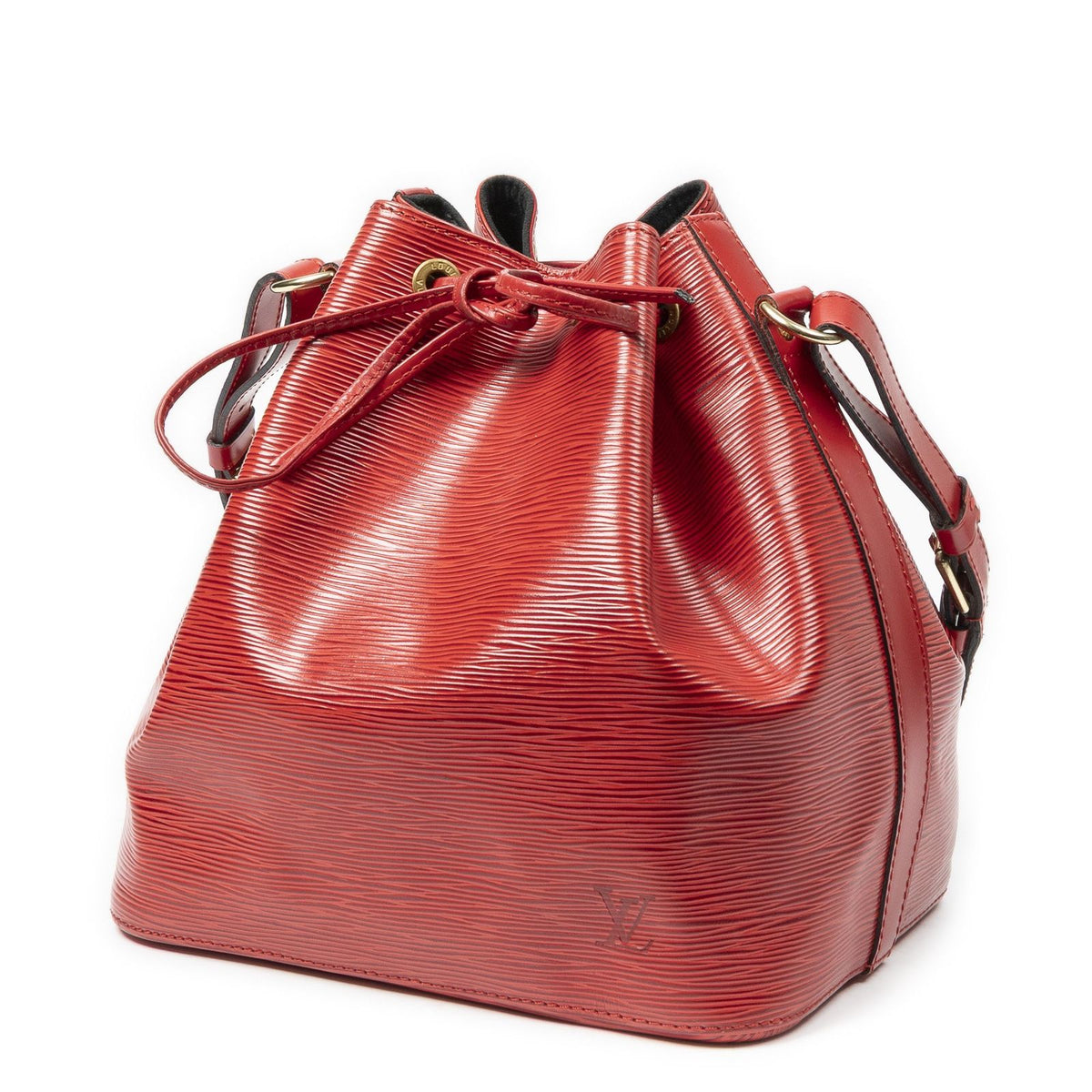 Louis Vuitton Noe Red Epi Bucket Bag — view 2