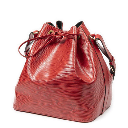 Louis Vuitton Noe Red Epi Bucket Bag — view 2