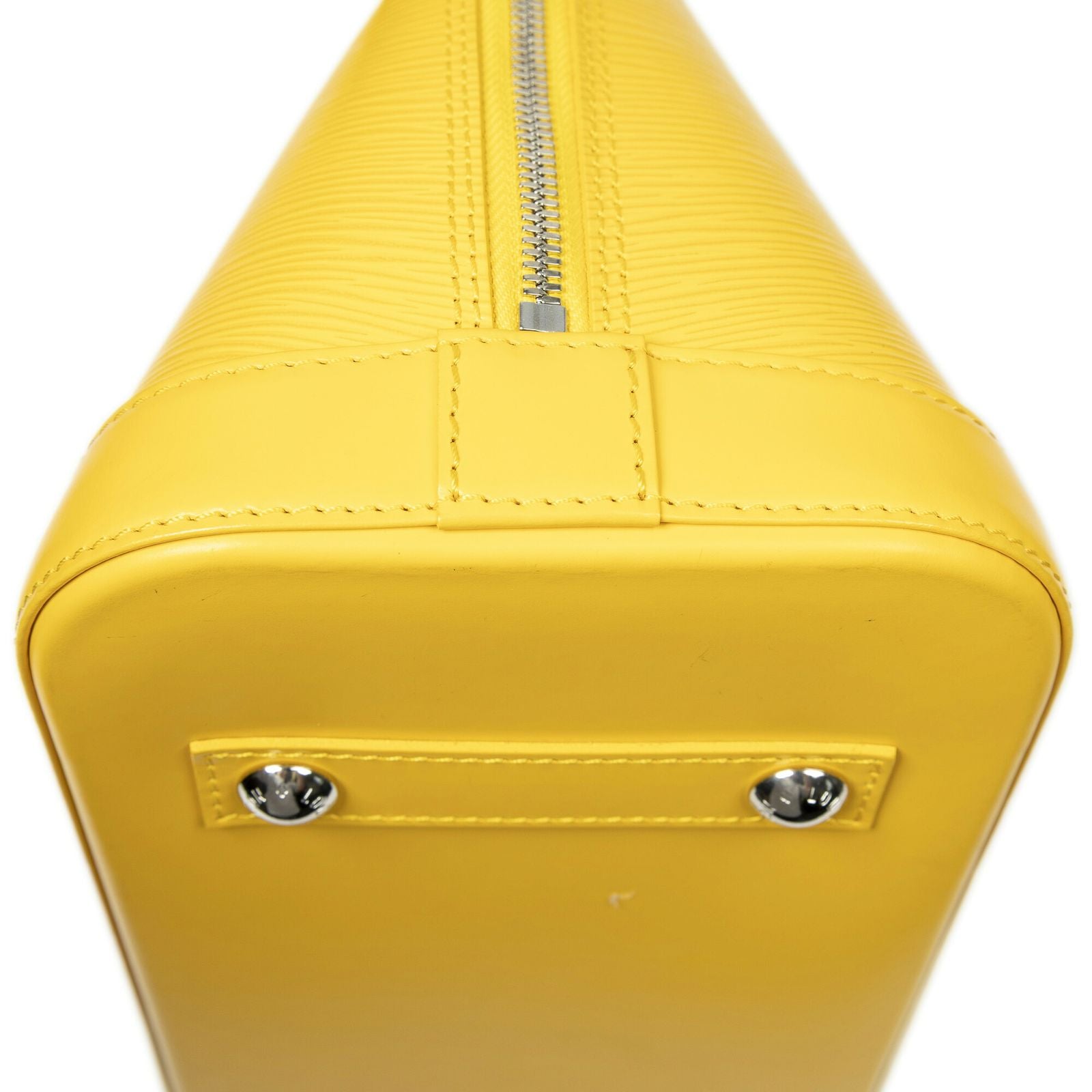 Louis Vuitton Alma Yellow Epi Handbag — view 8