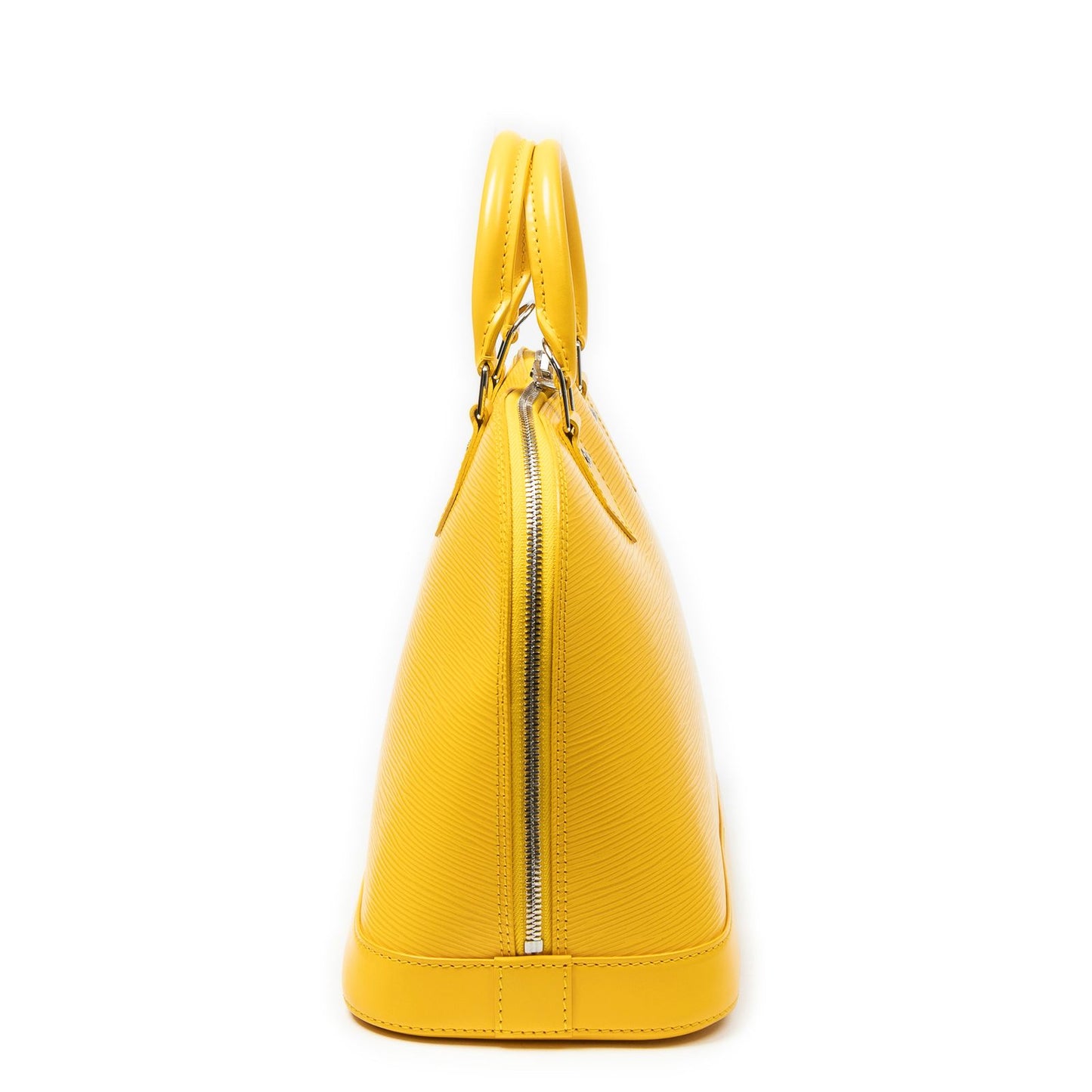 Louis Vuitton Alma Yellow Epi Handbag — view 4
