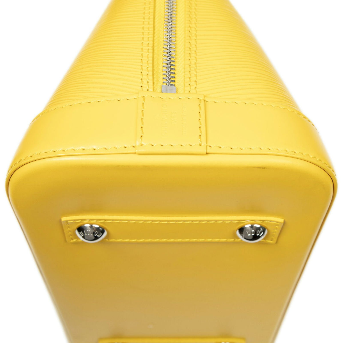 Louis Vuitton Alma Yellow Epi Handbag — view 7