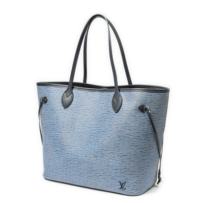 Louis Vuitton Neverfull Blue Denim Tote — view 2