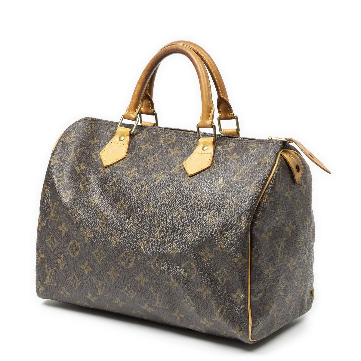 Louis Vuitton Speedy Brown Monogram Canvas Handbag — view 2