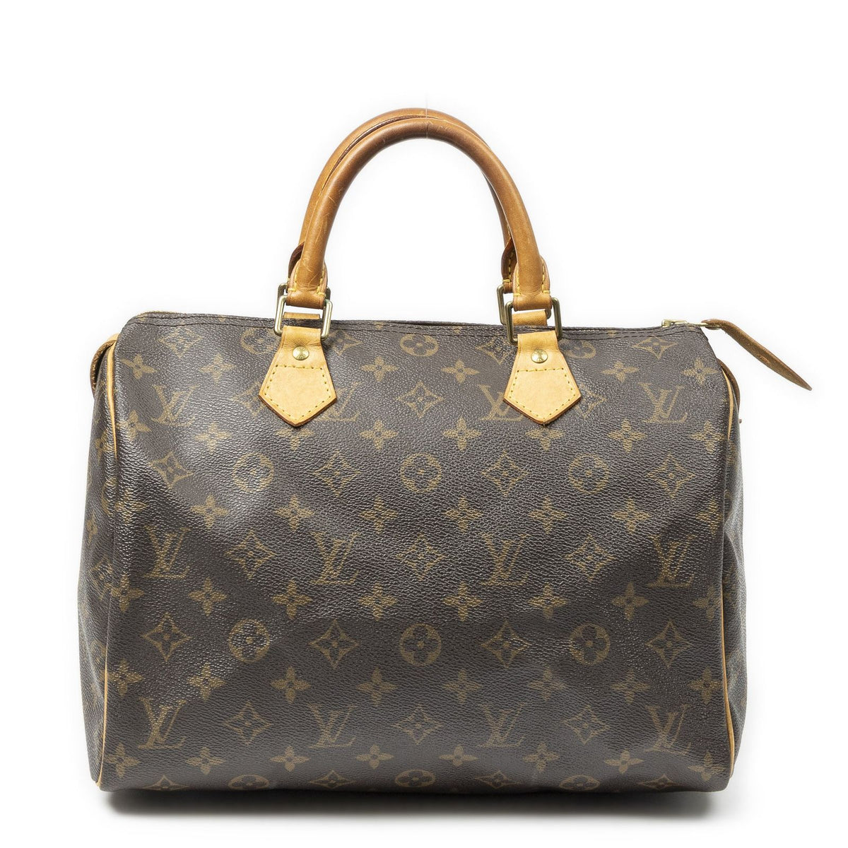Louis Vuitton Speedy Brown Monogram Canvas Handbag