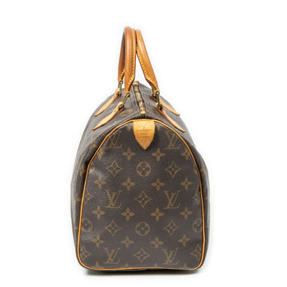 Louis Vuitton Speedy Brown Monogram Canvas Handbag — view 4