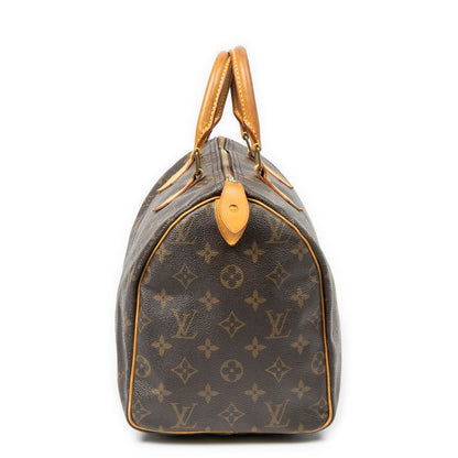 Louis Vuitton Speedy Brown Monogram Canvas Handbag — view 3