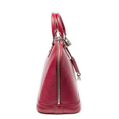 Louis Vuitton Alma Fuchsia Epi Handbag — view 4