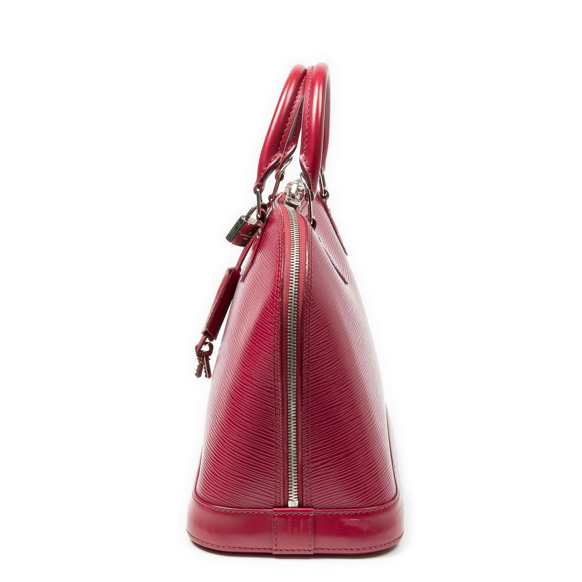 Louis Vuitton Alma Fuchsia Epi Handbag — view 3